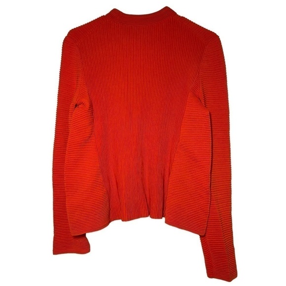 COS Orange Ribbed Pullover size S - Picture 3 of 4